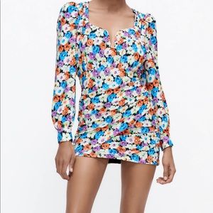ZARA FLORAL PRINT DRESS